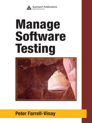 cover image of Manage Software Testing